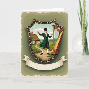 Tarjeta de Celebración de Música Irlandesa