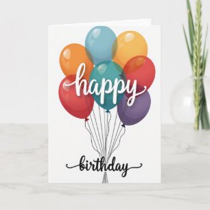 Tarjeta de Celebración de Orbes Brillantes