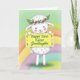 Tarjeta de Celebración de Oveja Feliz