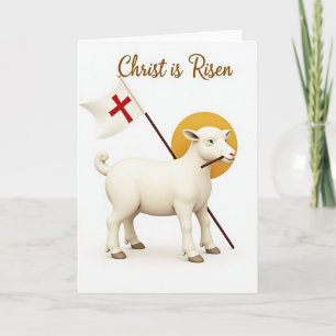 Tarjeta de Celebración de Oveja Victoriosa