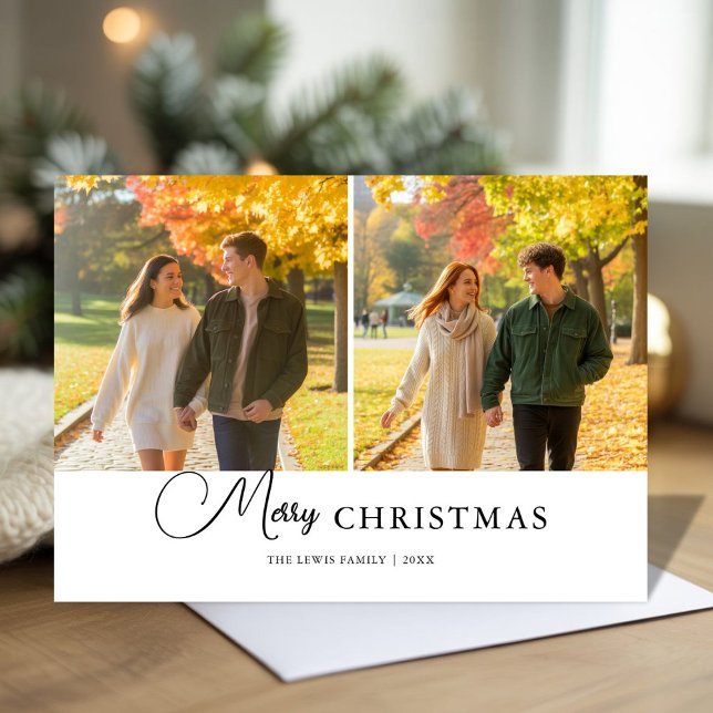 Tarjeta de celebración de parejas de navidad moder (Subido por el creador)