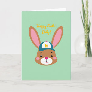 Tarjeta de Celebración de Pascua de Conejito