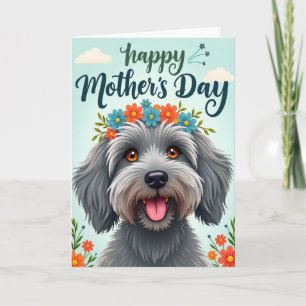 Tarjeta de Celebración de Perro Esponjoso