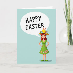 Tarjeta de Celebración de Primavera Alegre