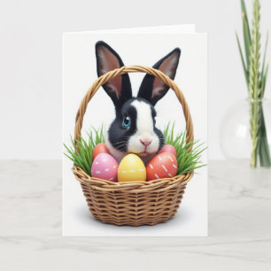 Tarjeta de Celebración de Primavera de Conejito Ad