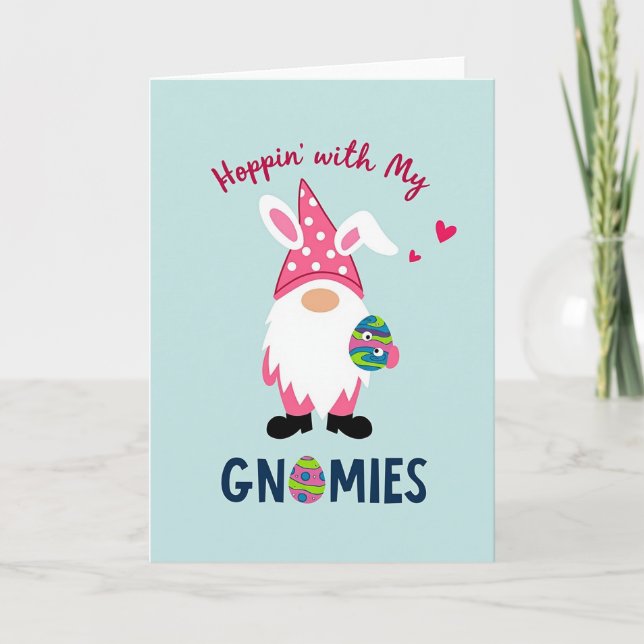 Tarjeta de Celebración de Primavera del Gnomo (Anverso)