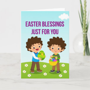 Tarjeta de Celebración de Primavera para Niños
