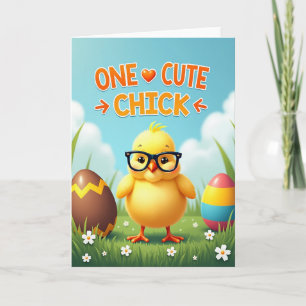 Tarjeta de Celebración de Primavera para Pollita I