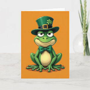 Tarjeta de Celebración de Rana Afortunada