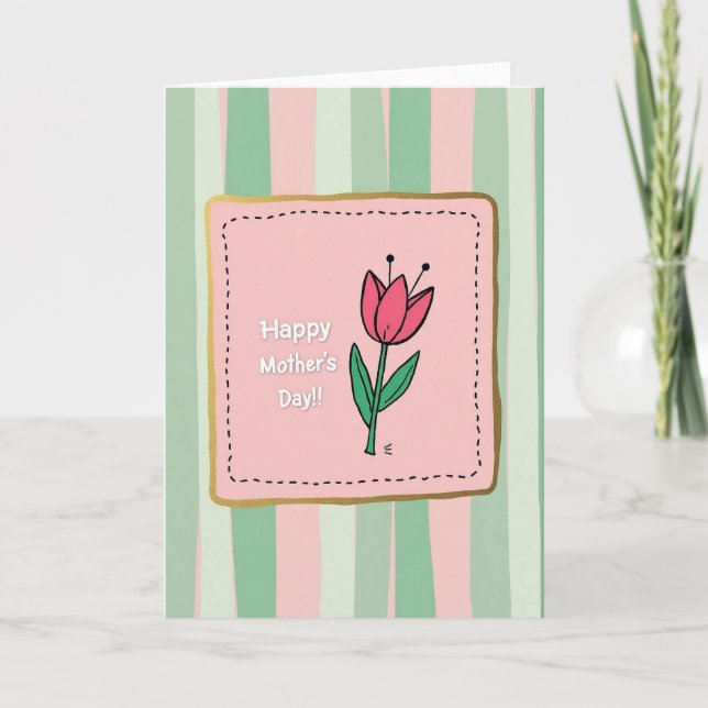 Tarjeta de Celebración de Rayas (Anverso)