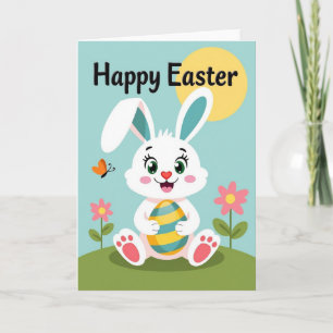 Tarjeta de Celebración de Rayas de Conejo