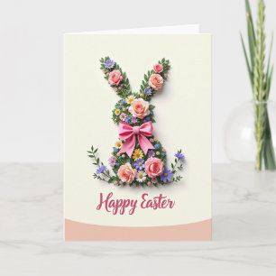 Tarjeta de Celebración de Silueta Floral