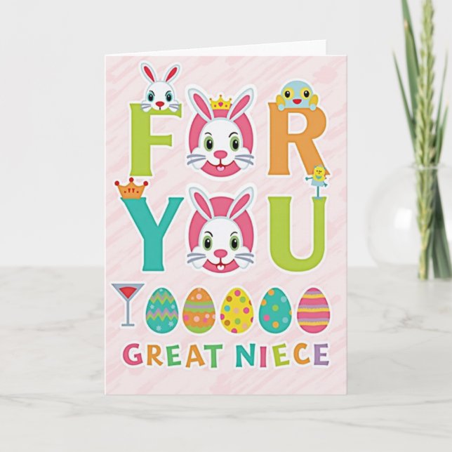 Tarjeta de Celebración de Sobrina Nieta (Anverso)