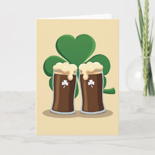 Tarjeta de Celebración de Stout Shamrock
