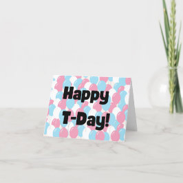 Tarjeta de celebración de T-Day
