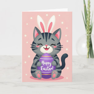 Tarjeta de Celebración de Tabby Feliz