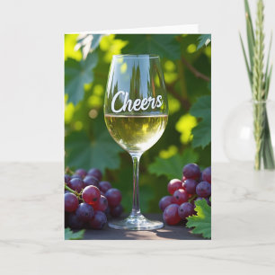 Tarjeta de Celebración de Uvas Cheers