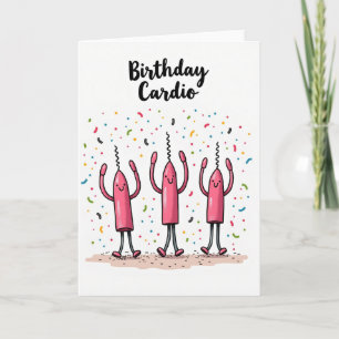 Tarjeta de Celebración de Vela Bailando