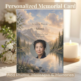 Tarjeta de Celebración de Vida Personalizada en Me