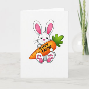 Tarjeta de Celebración de Zanahoria de Happy Bunny