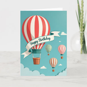 Tarjeta de Celebración del Cielo Caprichoso