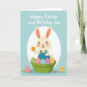 Tarjeta de Celebración del Conejo de Primavera