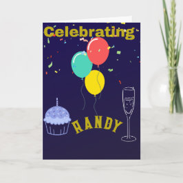 TARJETA DE CELEBRACIÓN DEL CUMPLEAÑOS