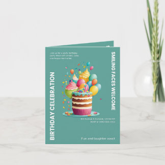 TARJETA DE CELEBRACIÓN DEL CUMPLEAÑOS