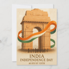 Tarjeta de celebración del Día de la Independencia