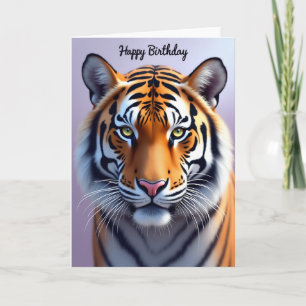 Tarjeta de Celebración del Gato Majestuoso
