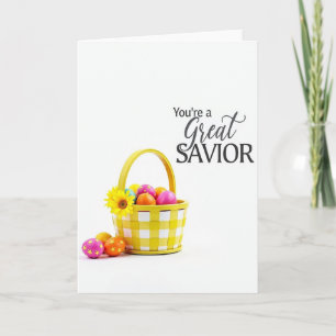 Tarjeta de Celebración del Gran Salvador