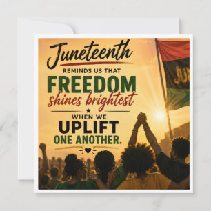 Tarjeta de Celebración del Juneteenth