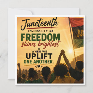 Tarjeta de Celebración del Juneteenth