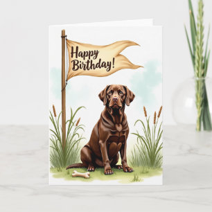 Tarjeta de Celebración del Perro de Pantano