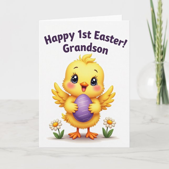 Tarjeta de Celebración del Primer Cumpleaños Adora (Anverso)