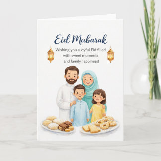 Tarjeta de Celebración Familiar de Eid al-Fitr