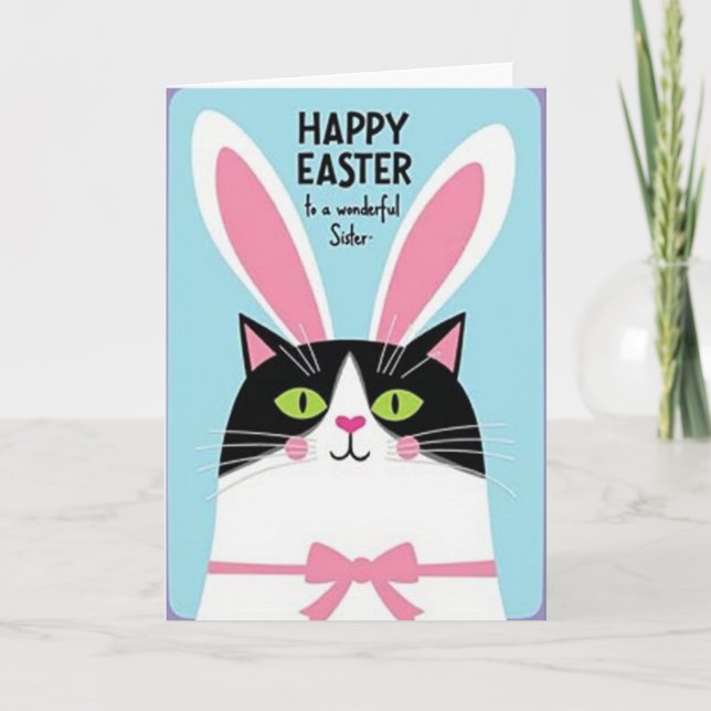 Tarjeta de Celebración Felina a Rayas (Anverso)