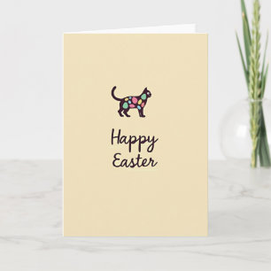 Tarjeta de Celebración Felina de Primavera