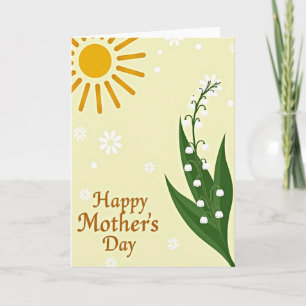 Tarjeta de Celebración Floral Luminosa