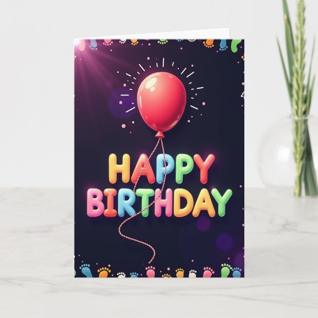 Tarjeta de Celebración Geométrica (Anverso)