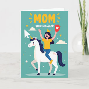 Tarjeta de Celebración Mamá Eres una Leyenda