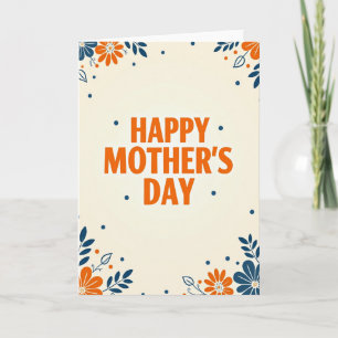 Tarjeta de Celebración Naranja Mate