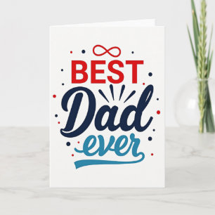 Tarjeta de Celebración para el Mejor Papá del Mund