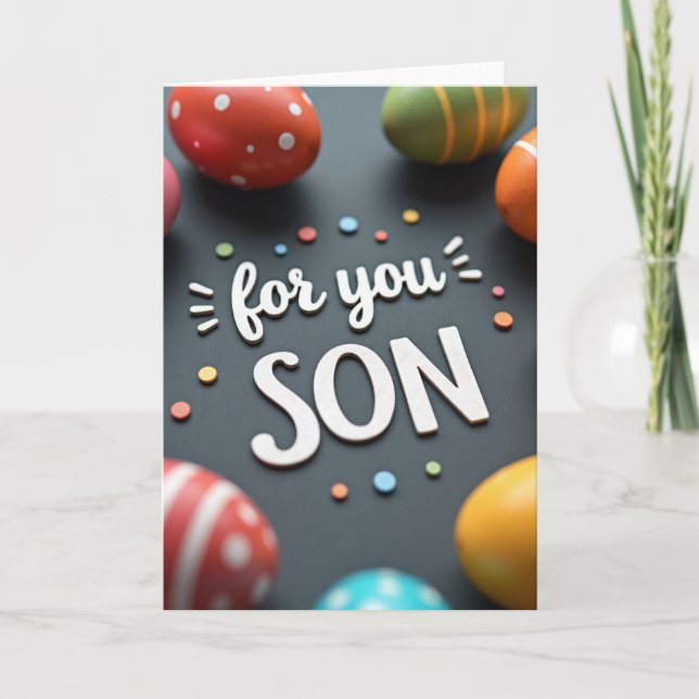 Tarjeta de Celebración para Hijo (Anverso)