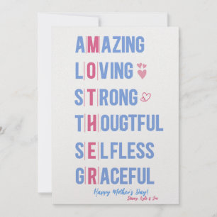 Tarjeta de celebración personalizada del Día de la