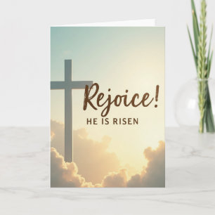 Tarjeta de Celebración Regocíjate Ha Resucitado
