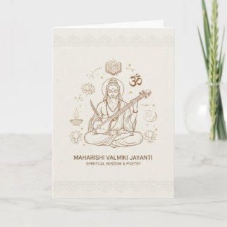 Tarjeta de celebración Valmiki jayanti