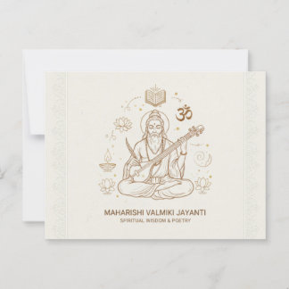 Tarjeta de celebración Valmiki jayanti