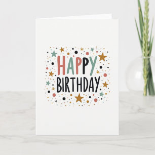 Tarjeta de Celebración Vibrante