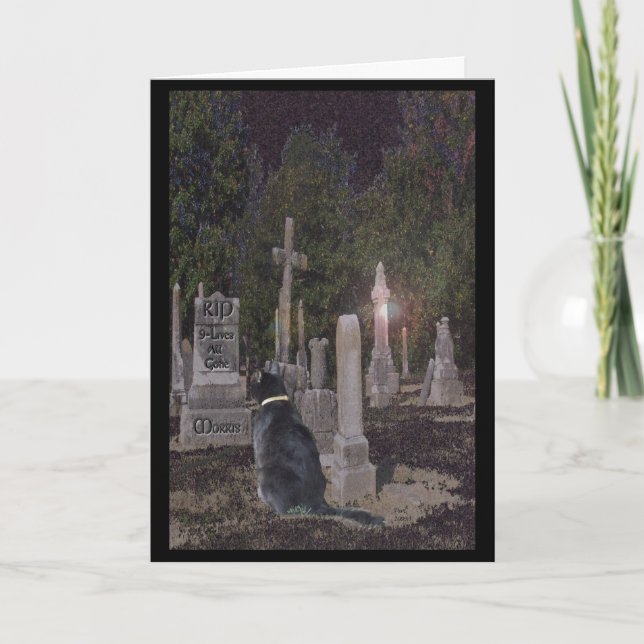 Tarjeta de cementerio mascota (Anverso)